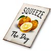 Seasonal Fruit and Vegetable Metal Signs 12x17 Wall Decor Chart-1