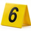 Garneck 10pcs Double-Sided Table Number Tents 1-10 Reusable Evidence Markers for Weddings Parties and Crime Scene Decor Acrylic Table Numbers for Easy Visibility-1