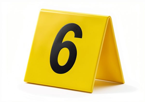 Garneck 10pcs Double-Sided Table Number Tents 1-10 Reusable Evidence Markers for Weddings Parties and Crime Scene Decor Acrylic Table Numbers for Easy Visibility-1