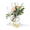 Garneck 10pcs Double-Sided Table Number Tents 1-10 Reusable Evidence Markers for Weddings Parties and Crime Scene Decor Acrylic Table Numbers for Easy Visibility-7
