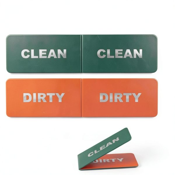 Dishwasher Magnet Clean Dirty Sign Generic Non‑Scratch Adhesive Tapes-1