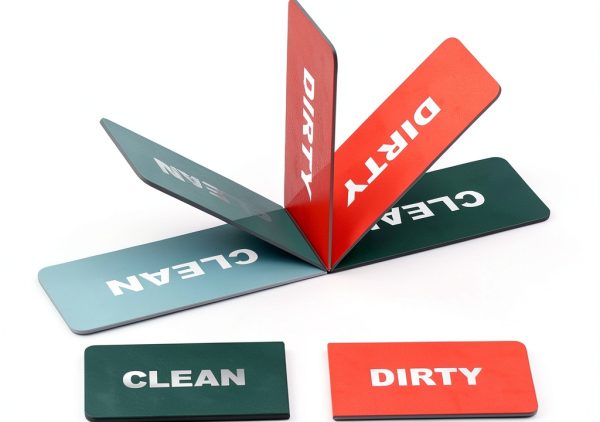 Dishwasher Magnet Clean Dirty Sign Generic Non‑Scratch Adhesive Tapes-6