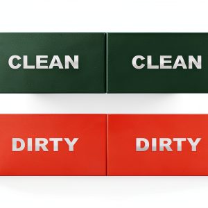 Dishwasher Magnet Clean Dirty Sign Generic Non‑Scratch Adhesive Tapes-0