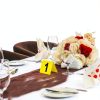 Garneck 10pcs Double-Sided Table Number Tents 1-10 Reusable Evidence Markers for Weddings Parties and Crime Scene Decor Acrylic Table Numbers for Easy Visibility-6