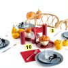 Garneck 10pcs Double-Sided Table Number Tents 1-10 Reusable Evidence Markers for Weddings Parties and Crime Scene Decor Acrylic Table Numbers for Easy Visibility-3