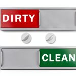 Dishwasher Magnet Clean Dirty Sign YC Kitchen Red Green Non‑Scratch-0