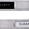 Dishwasher Magnet Sign Generic Black White 12x18 Symbol-0