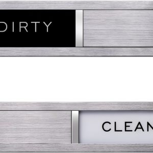 Dishwasher Magnet Sign Generic Black White 12x18 Symbol-0